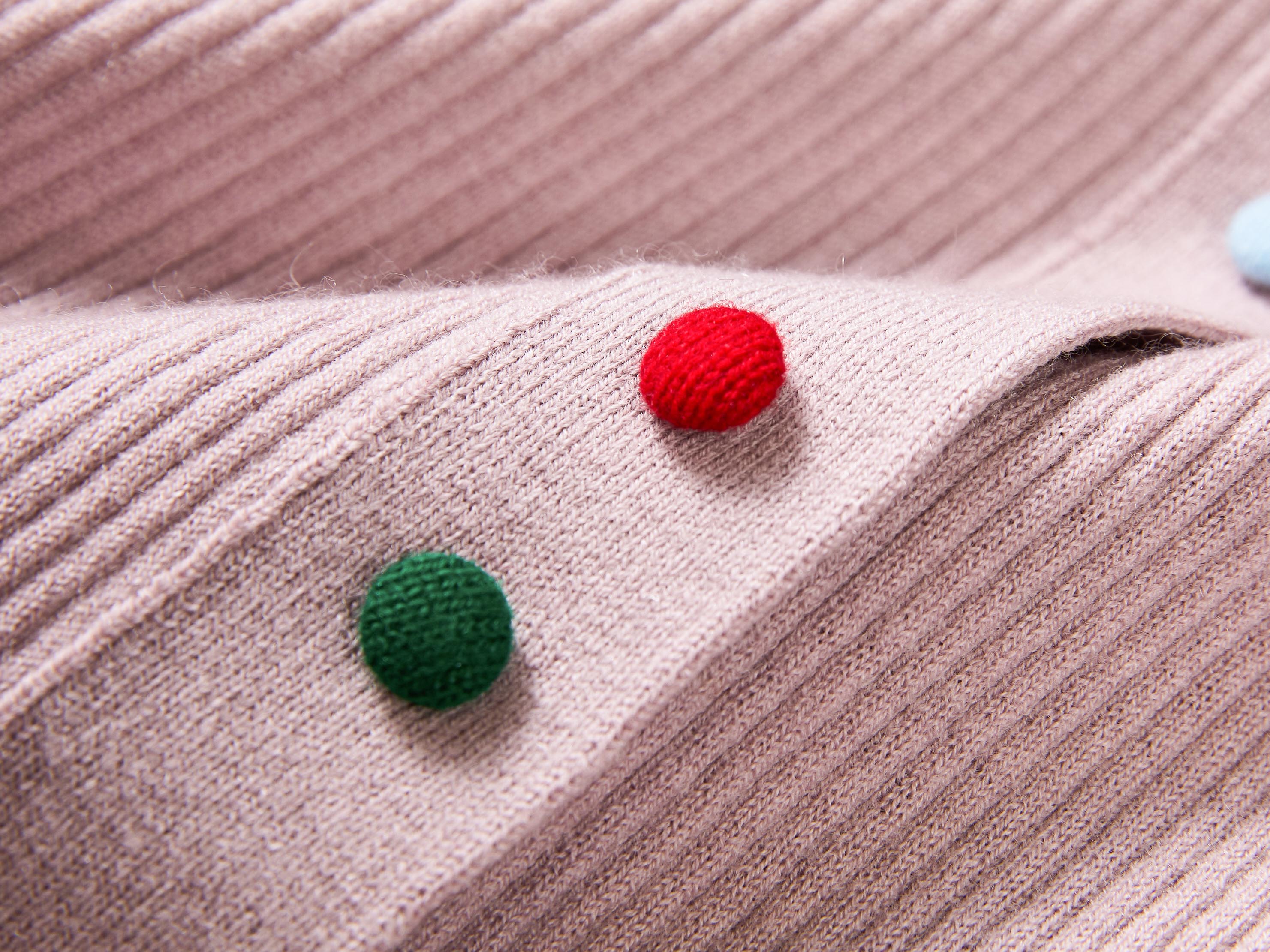 EP YAYING Polo Collar Waist-Fitted Cardigan