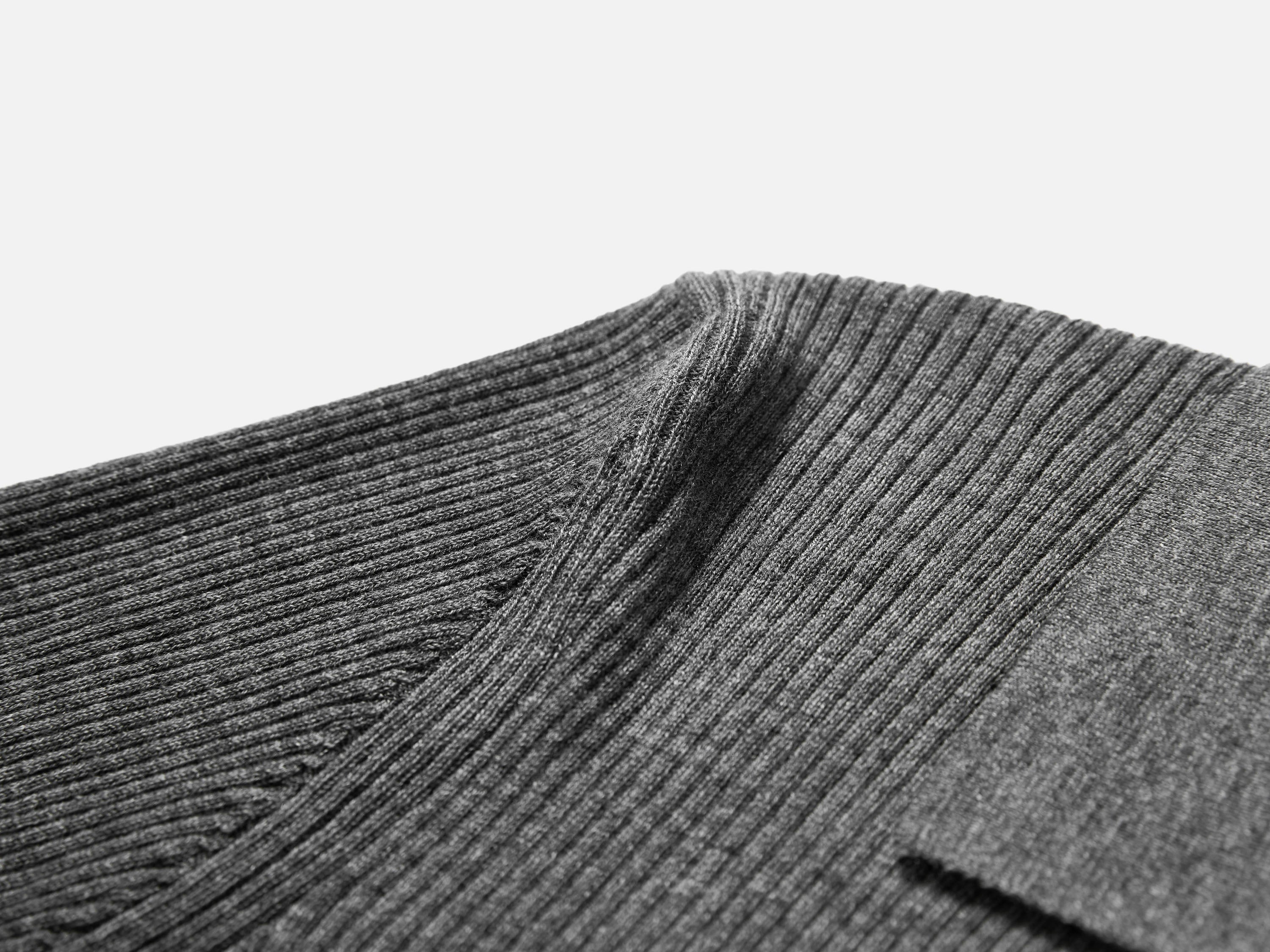 EP YAYING Polo Collar Waist-Fitted Cardigan