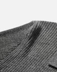 EP YAYING Polo Collar Waist-Fitted Cardigan