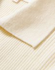 EP YAYING Polo Collar Waist-Fitted Cardigan