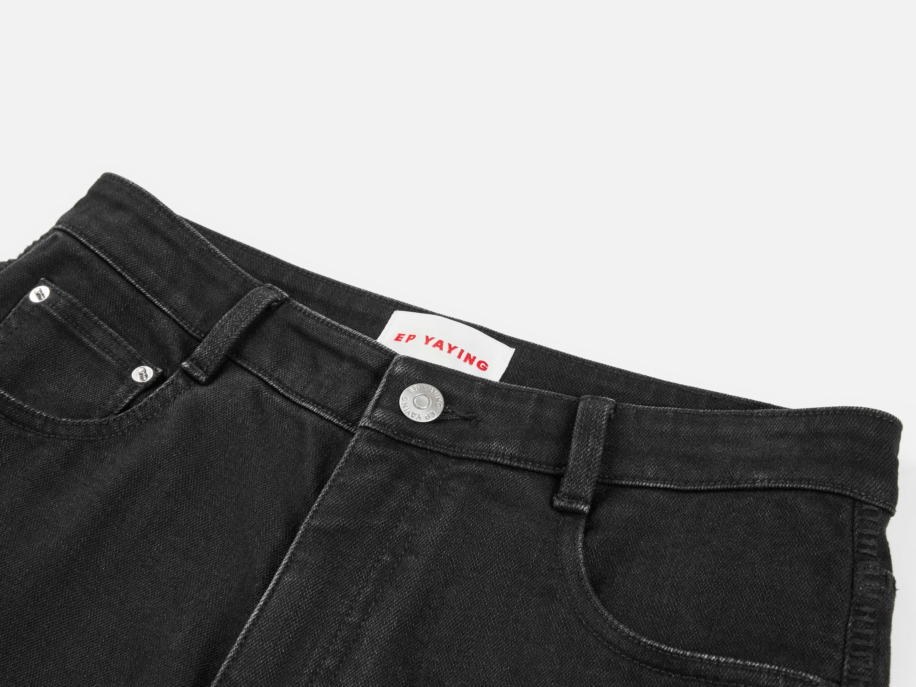 EP YAYING Black Straight Leg Pants