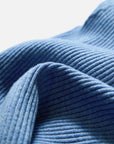 EP YAYING Colorblock Zip-Up Ribbed Stand Collar Cardigan