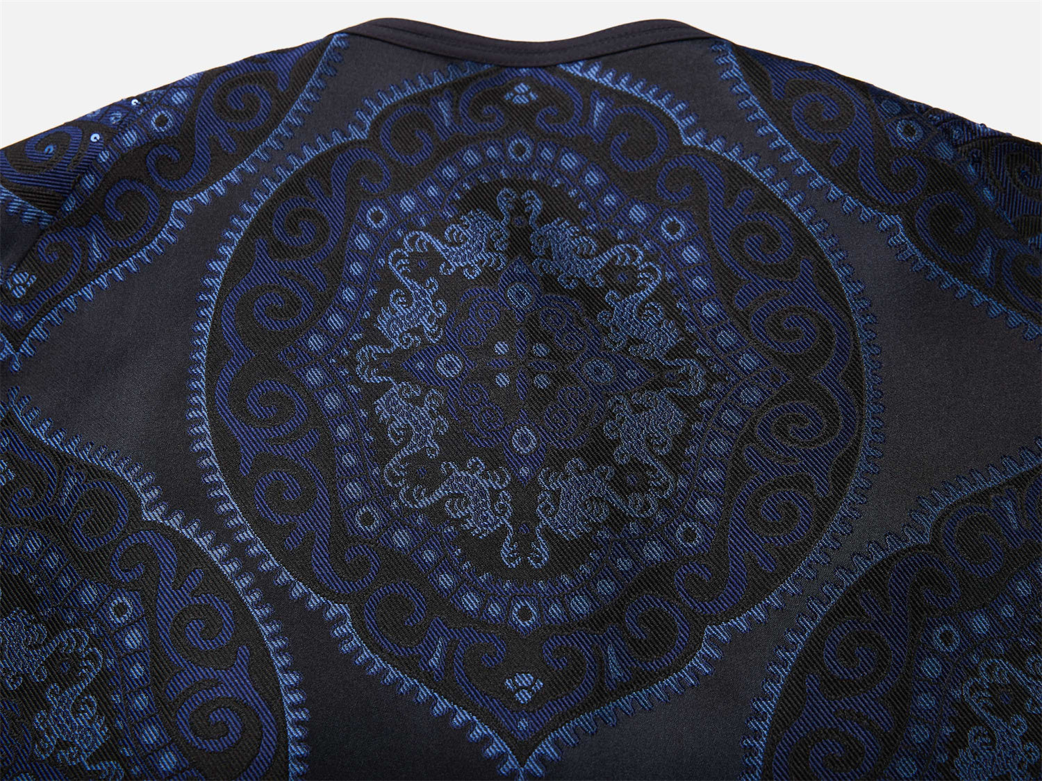 EP YAYING Mulberry Silk Jacquard Coat EGKES1237BZ