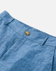EP YAYING Linen Pleated Wide-Leg Shorts