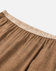 EP YAYING Stretch Silk Commuter Tailored Straight-Leg Pants