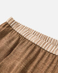 EP YAYING Stretch Silk Commuter Tailored Straight-Leg Pants