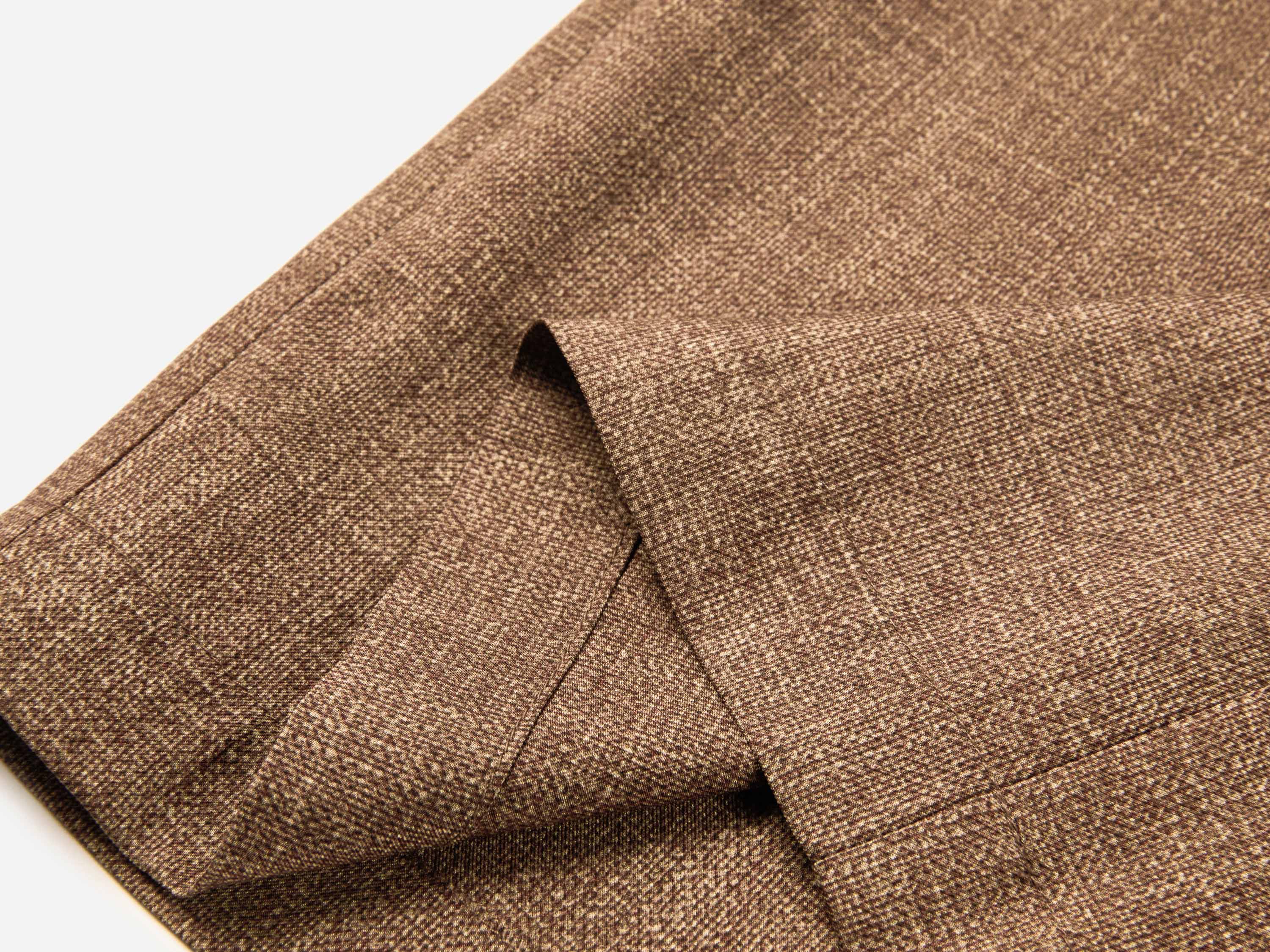 EP YAYING Stretch Silk Commuter Tailored Straight-Leg Pants