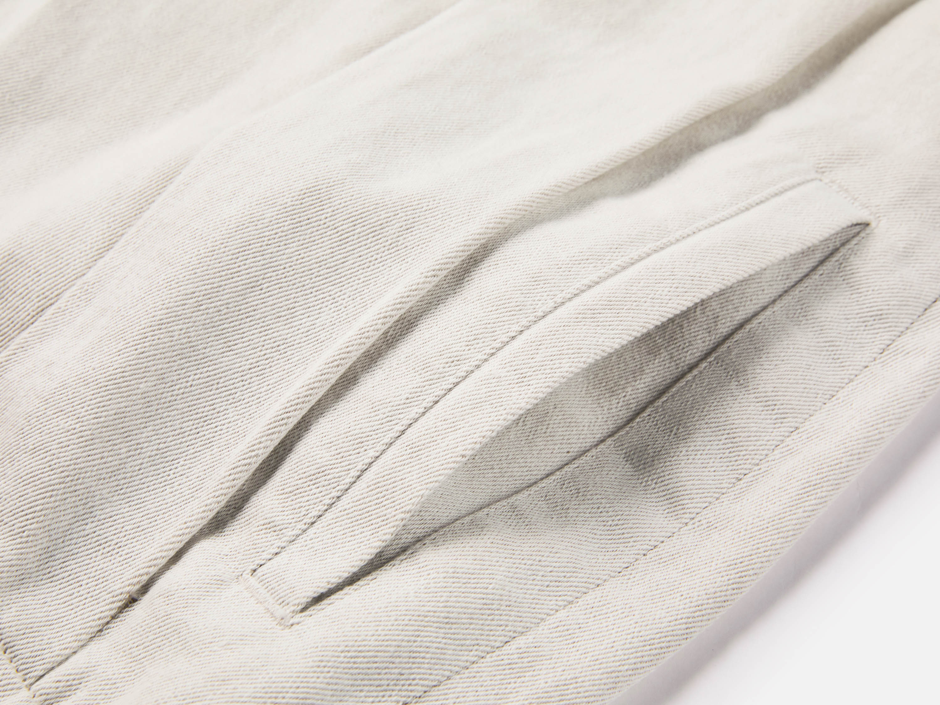 EP YAYING Cotton Linen Washed Denim-Style Tapered Slim Ankle Pants