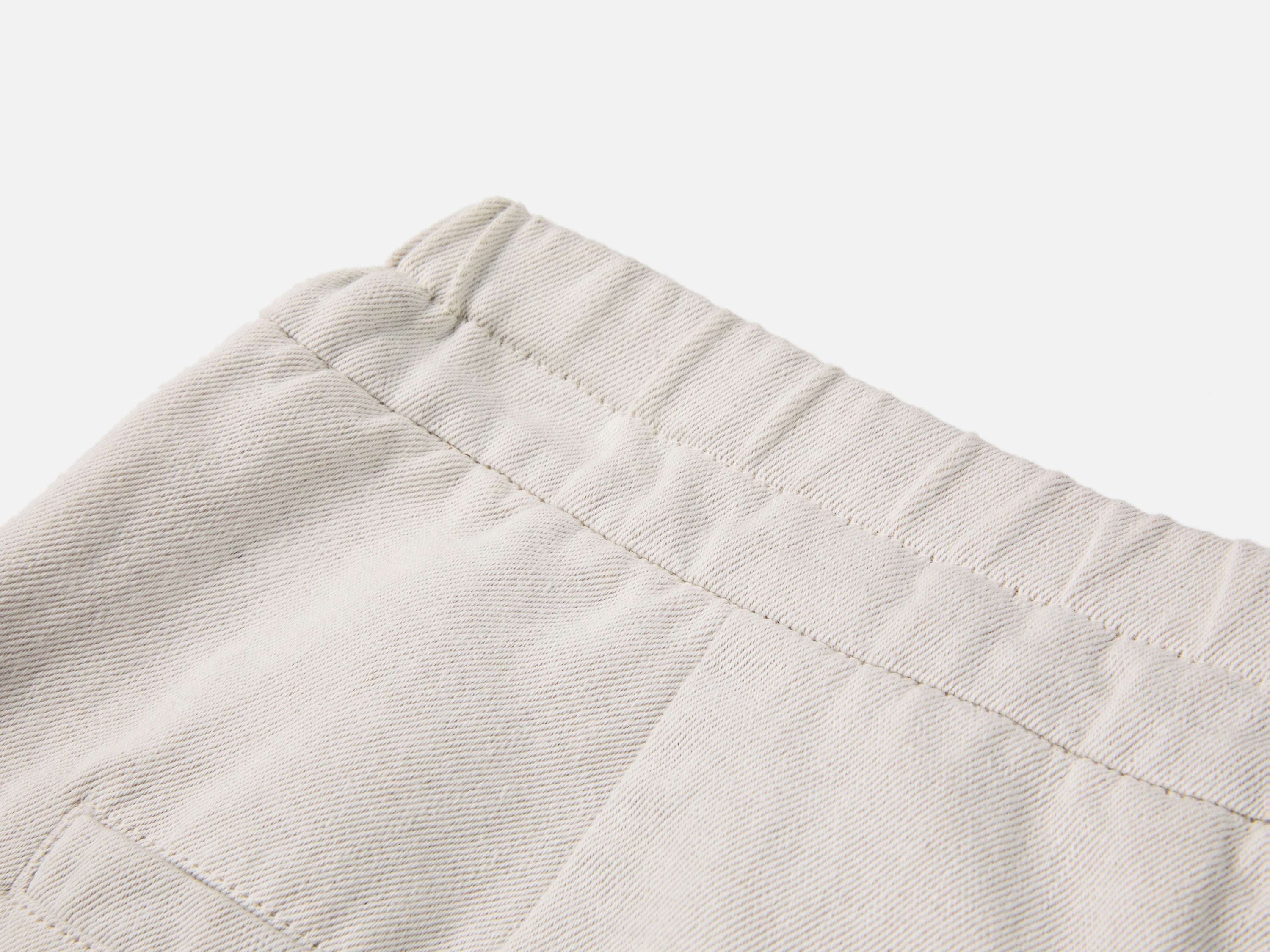 EP YAYING Cotton Linen Washed Denim-Style Tapered Slim Ankle Pants
