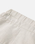 EP YAYING Cotton Linen Washed Denim-Style Tapered Slim Ankle Pants