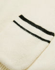 EP YAYING Cotton Cashmere Blended V-Neck Color-Block Knit Cardigan