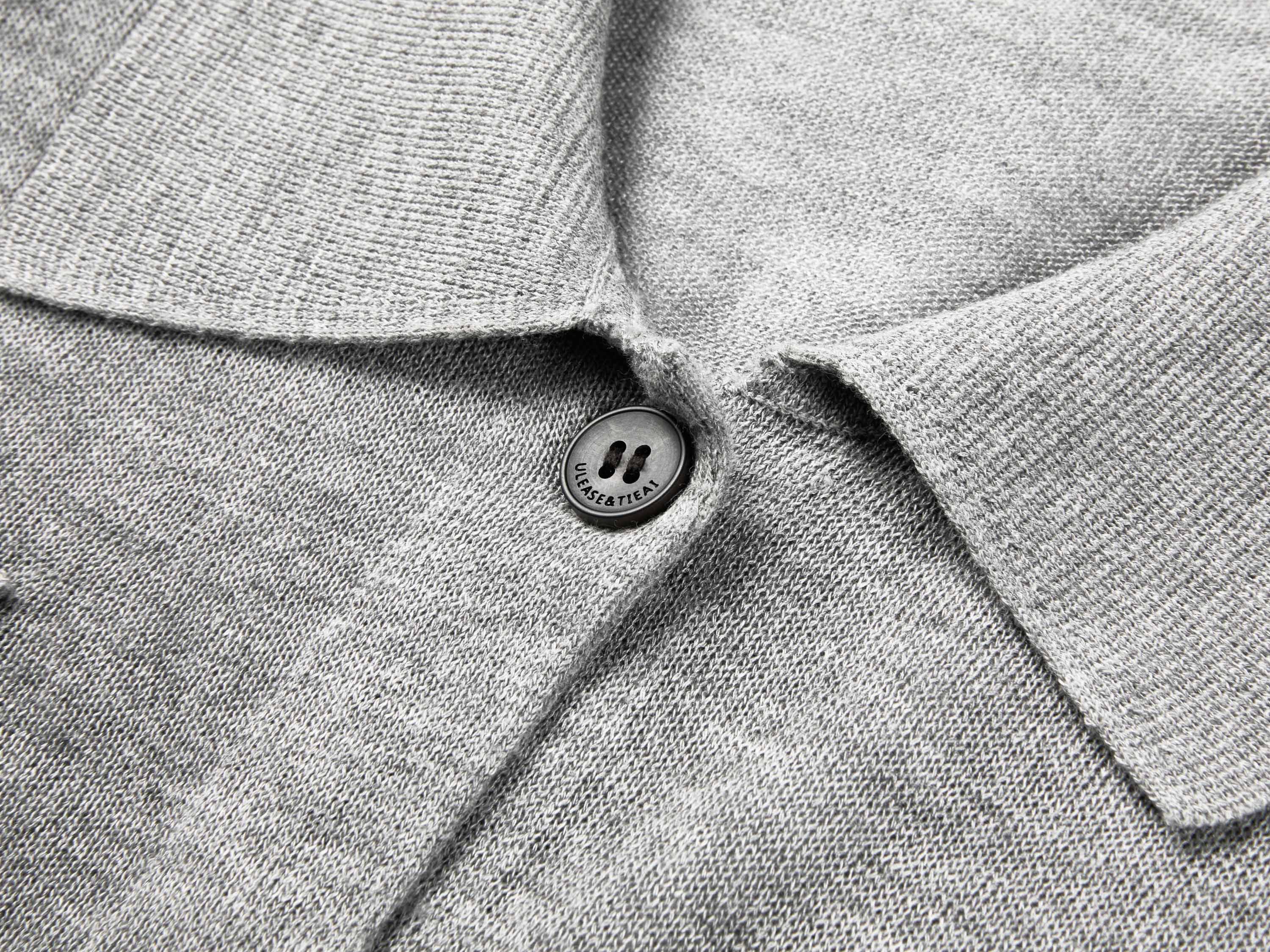 EP YAYING Commuter Polo Collar Tailored Knit Cardigan Vest