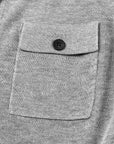 EP YAYING Commuter Polo Collar Tailored Knit Cardigan Vest