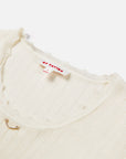 EP YAYING Triacetate Structured Round Neck Waist-Cinching Knitted Vest