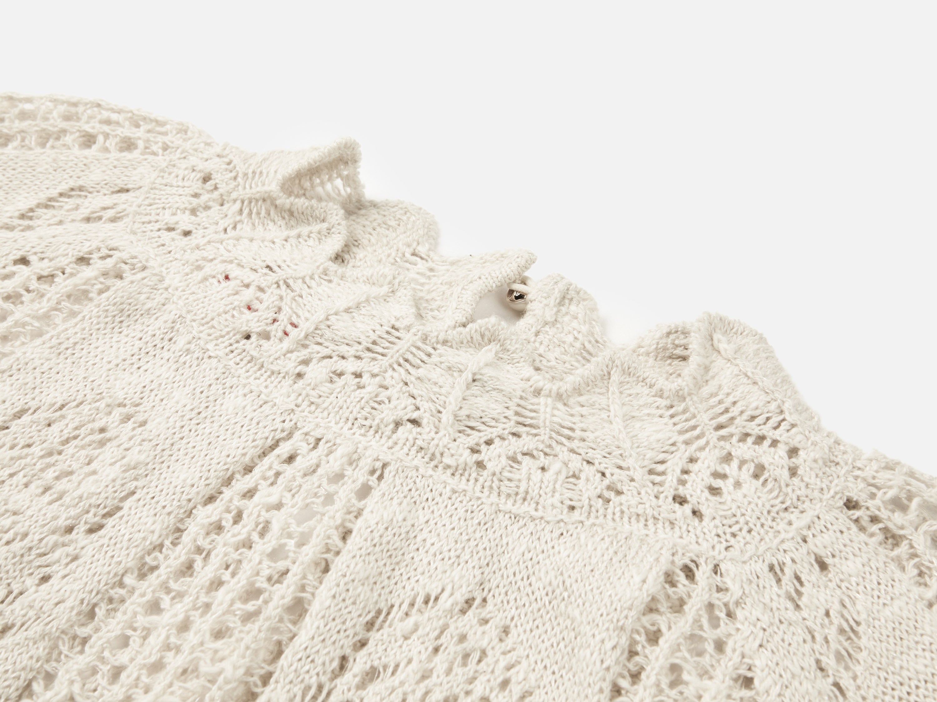 EP YAYING Cotton-Linen-Silk Blend Knit Pullover