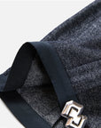 EP YAYING High-Waist Wide-Leg Structured Trousers