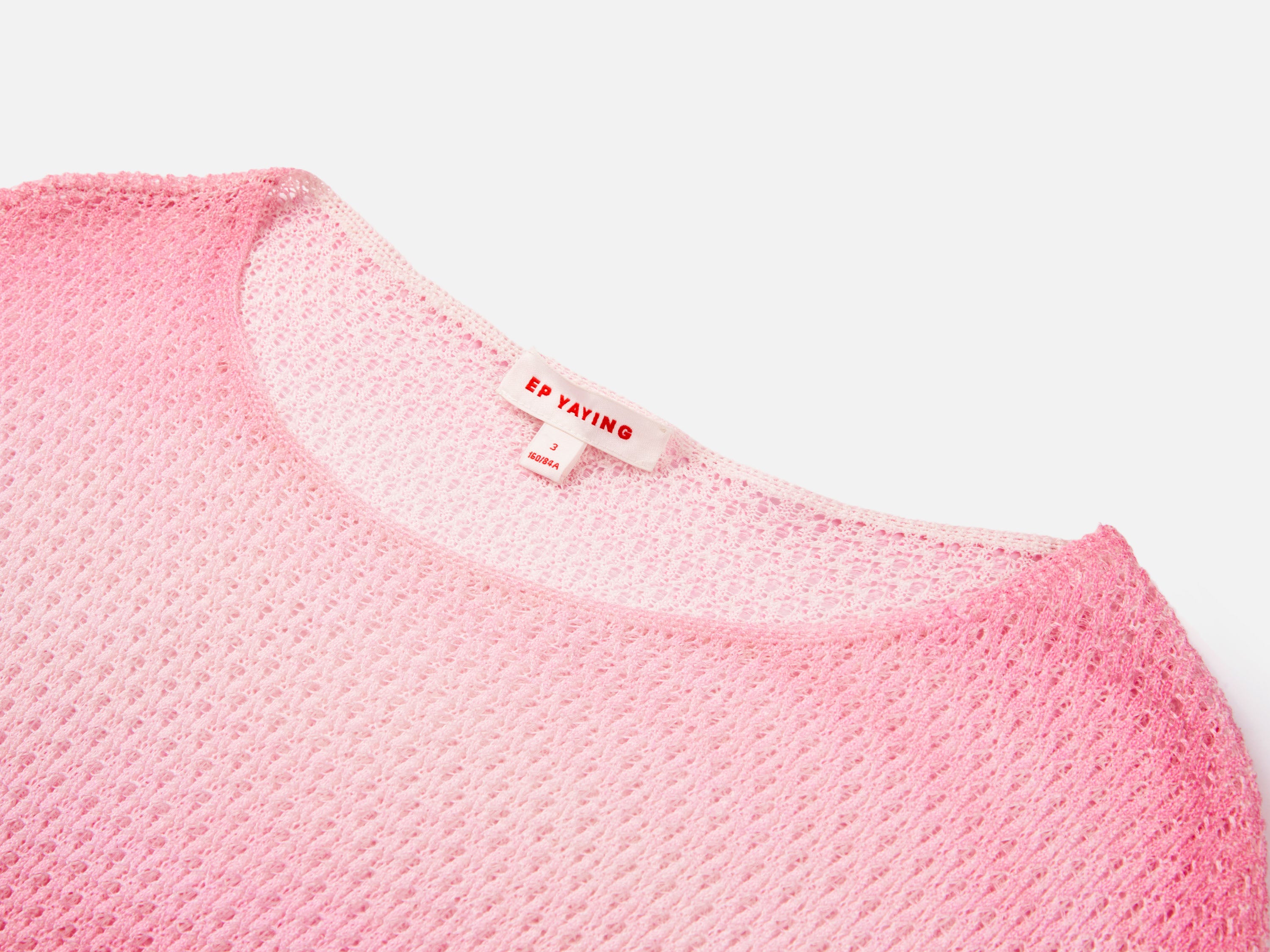 EP YAYING Gradient Knit Drawstring Waist Sweater Top