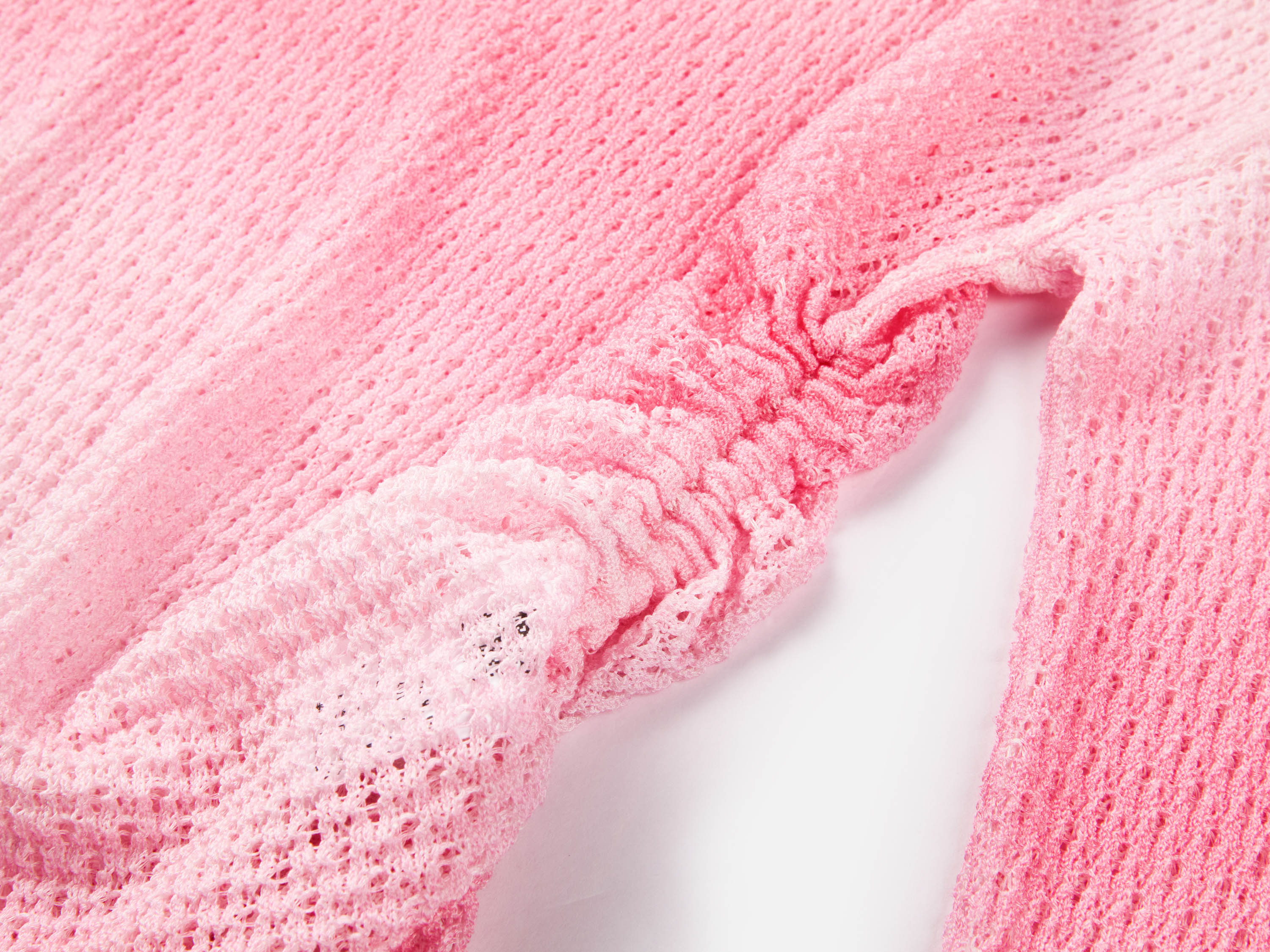 EP YAYING Gradient Knit Drawstring Waist Sweater Top