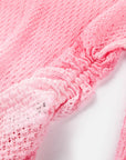 EP YAYING Gradient Knit Drawstring Waist Sweater Top