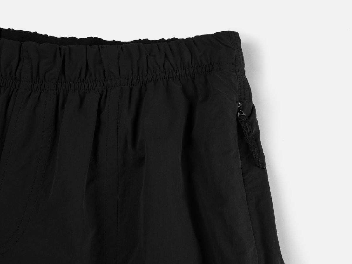 EP YAYING Technical Brushed Nylon Straight-Leg Wide-Leg Pants