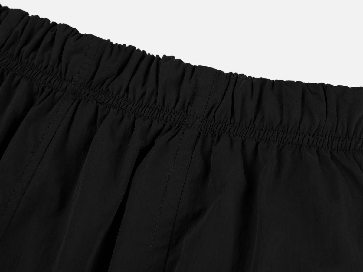 EP YAYING Technical Brushed Nylon Straight-Leg Wide-Leg Pants