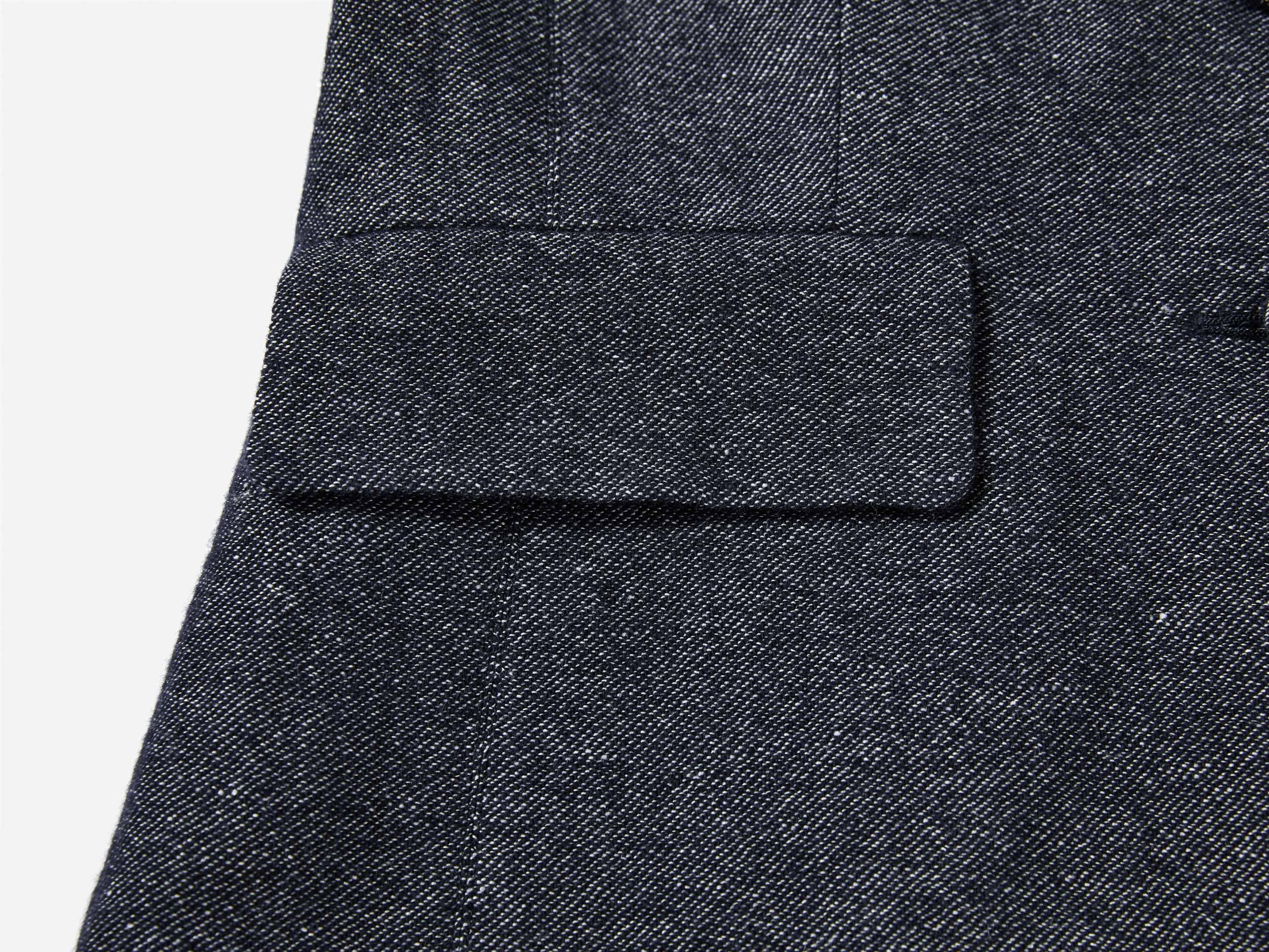 EP YAYING Stand-Collar Waisted Denim Vest