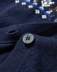 EP YAYING Folk Jacquard Cashmere Knit Cardigan