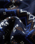 EP YAYING Folk Jacquard Cashmere Knit Cardigan