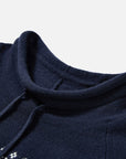 EP YAYING Folk Jacquard Funnel-Neck Cashmere Pullover