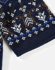 EP YAYING Folk Jacquard Funnel-Neck Cashmere Pullover
