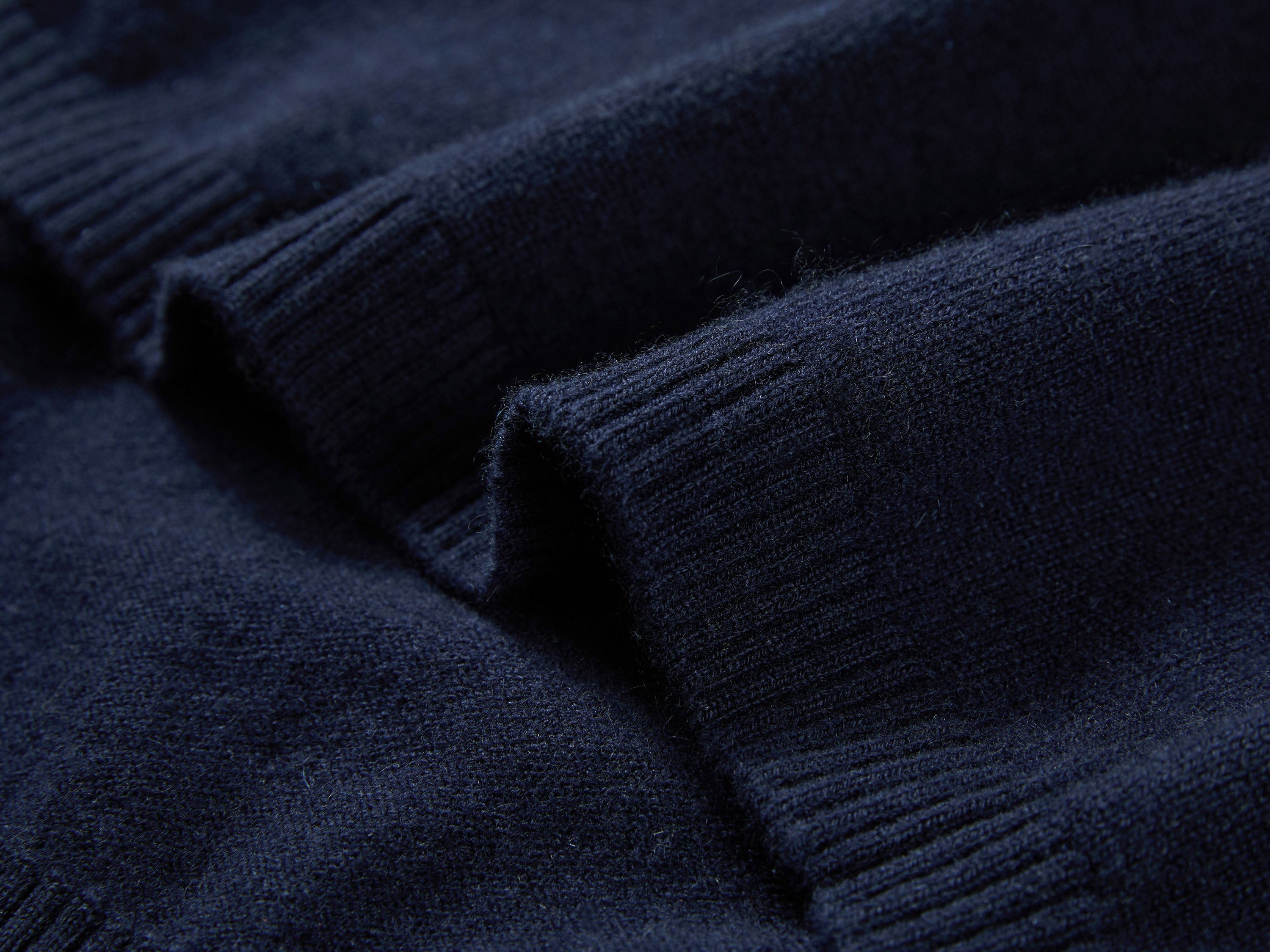 EP YAYING Folk Jacquard Funnel-Neck Cashmere Pullover