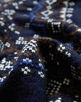 EP YAYING Folk Jacquard Funnel-Neck Cashmere Pullover