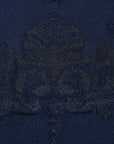 EP YAYING V-Neck Fitted Jacquard Knit Top
