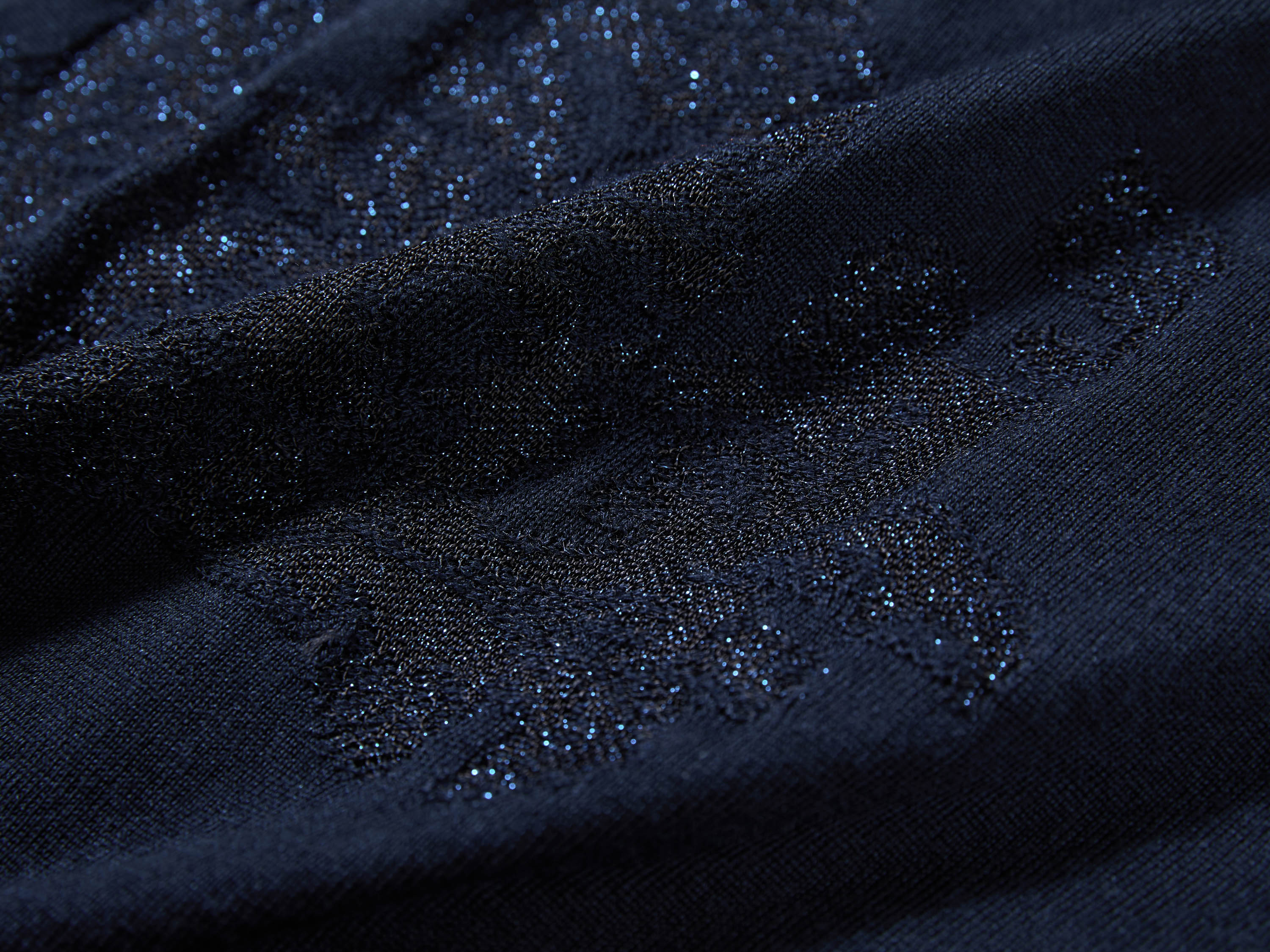 EP YAYING V-Neck Fitted Jacquard Knit Top