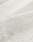EP YAYING Lace-Splice Gathered High-Neck Blouse