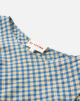 EP YAYING Cotton Check Pleated top