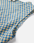 EP YAYING Cotton Check Pleated top