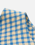 EP YAYING Cotton Check Pleated top