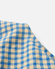 EP YAYING Cotton Check Pleated top
