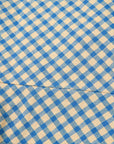 EP YAYING Cotton Check Pleated top