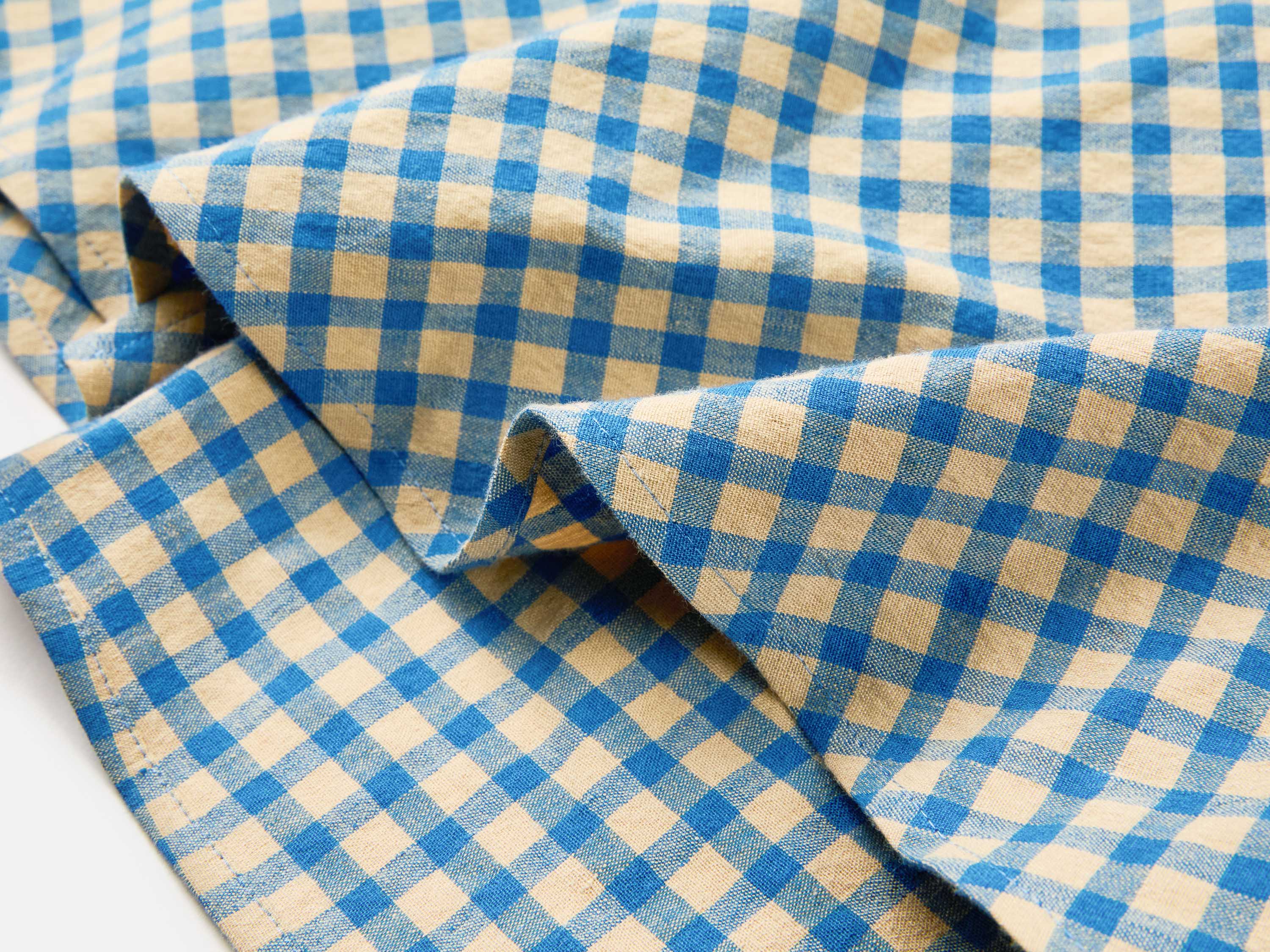 EP YAYING Cotton Check Pleated top