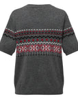 YAYING Ruyi Shanhai Jacquard Knit Short-Sleeve Sweater