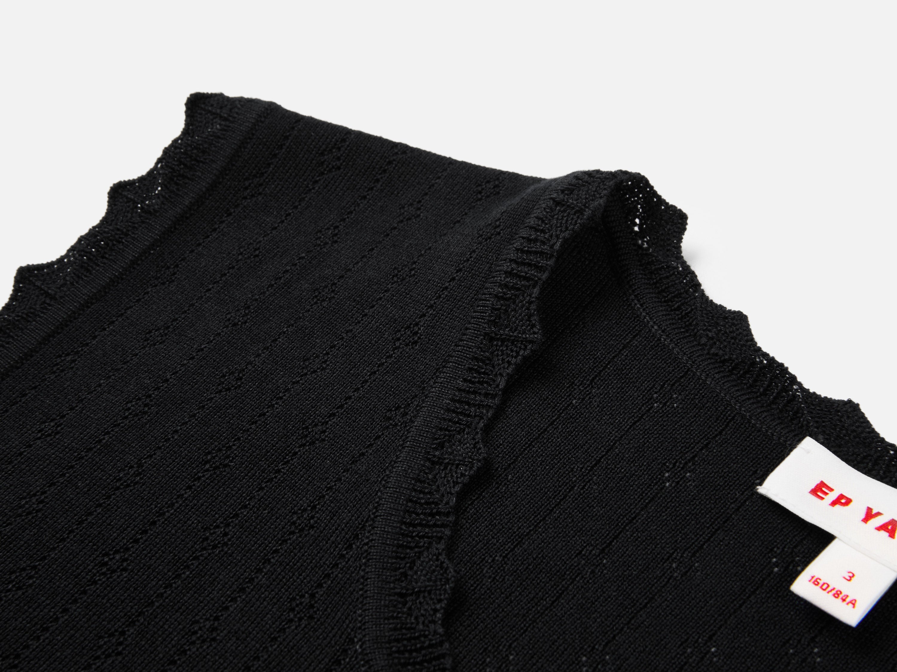 EP YAYING Triacetate Structured Mandarin Collar Waist-Cinching Vest