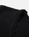 EP YAYING Triacetate Structured Mandarin Collar Waist-Cinching Vest