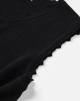 EP YAYING Triacetate Structured Mandarin Collar Waist-Cinching Vest
