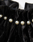 EP YAYING Stand-Collar Sleeveless Sequin Straight Dress