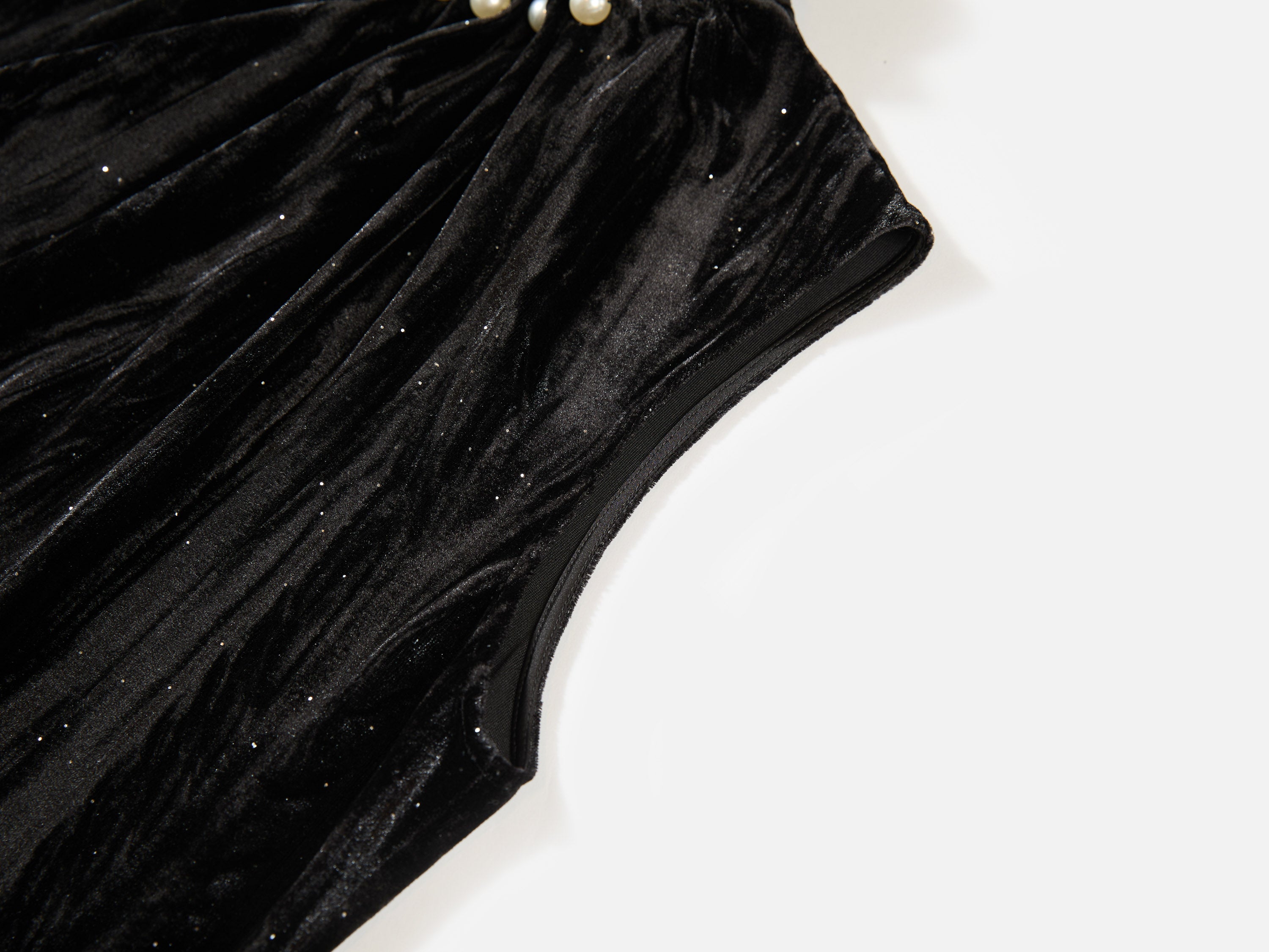 EP YAYING Stand-Collar Sleeveless Sequin Straight Dress