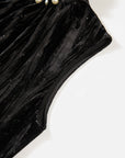 EP YAYING Stand-Collar Sleeveless Sequin Straight Dress