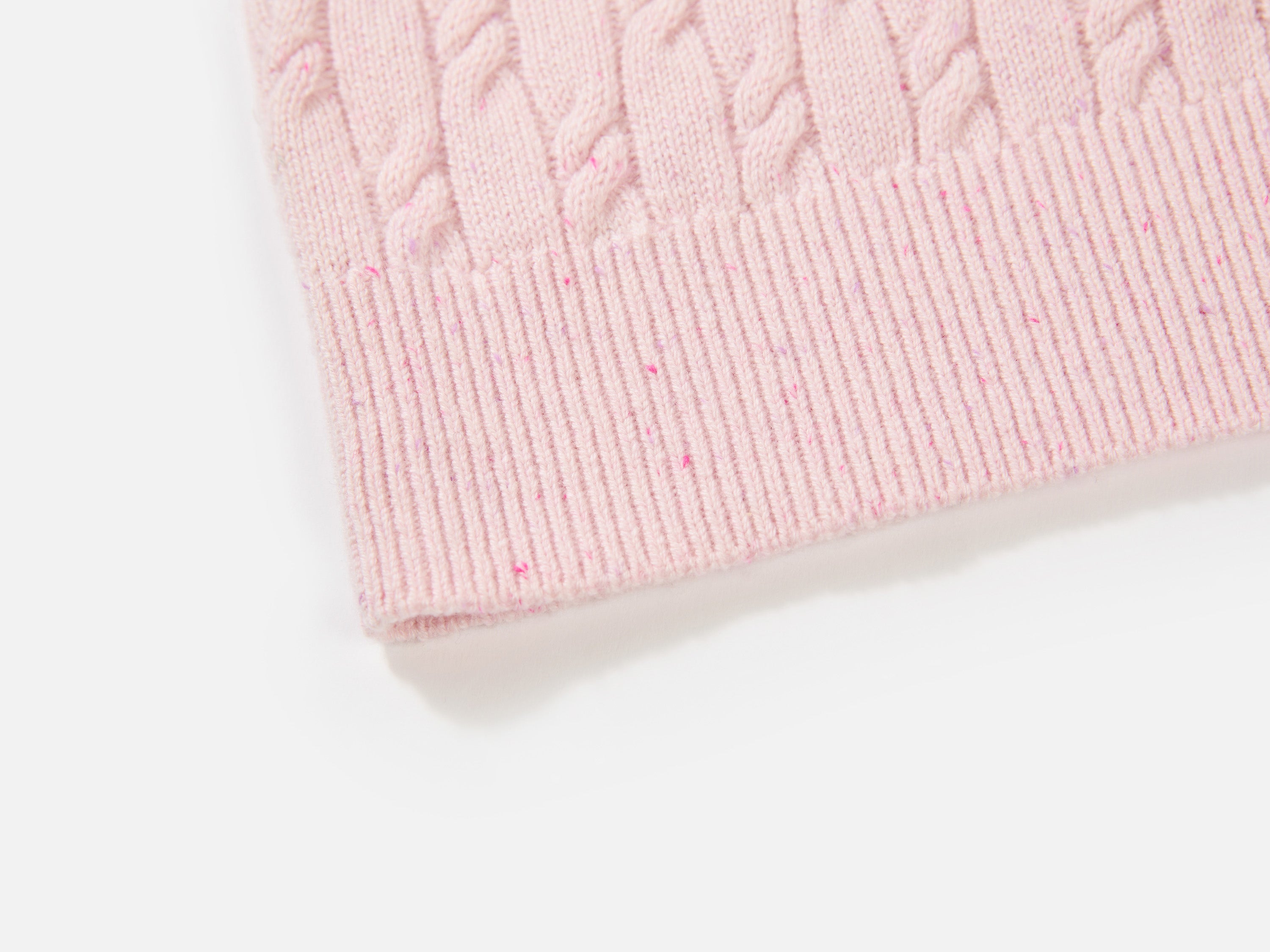 EP YAYING Cable-Knit Short Cardigan Coat
