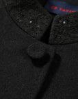 EP YAYING Chinese Stand-Collar Embroidered Wool Blazer